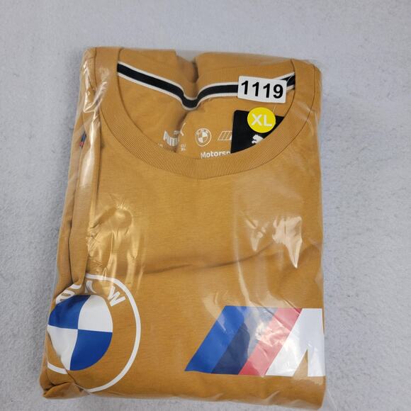 Puma x BMW Yellow + Coal Optima Blue Short sleeves 2 PK T-shirt Bundle XL (1119) - Picture 11 of 11